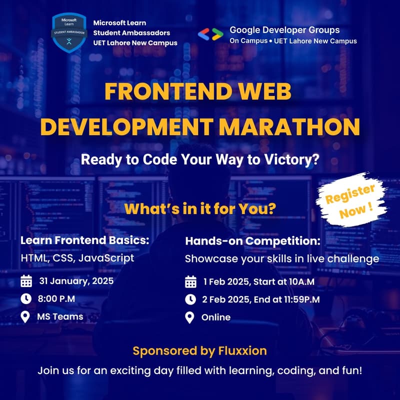 Cover Image for Frontend Web Development Marathon