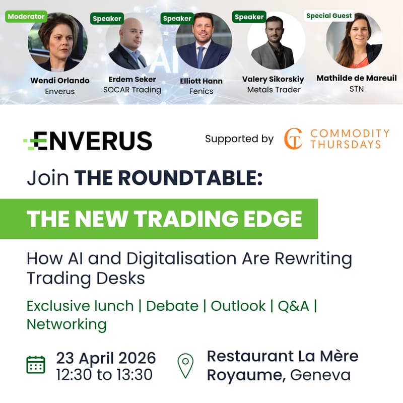 Cover Image for Lunch Roundtable: The New Trading Edge - How AI and Digitalisation Are Rewriting Trading Desks