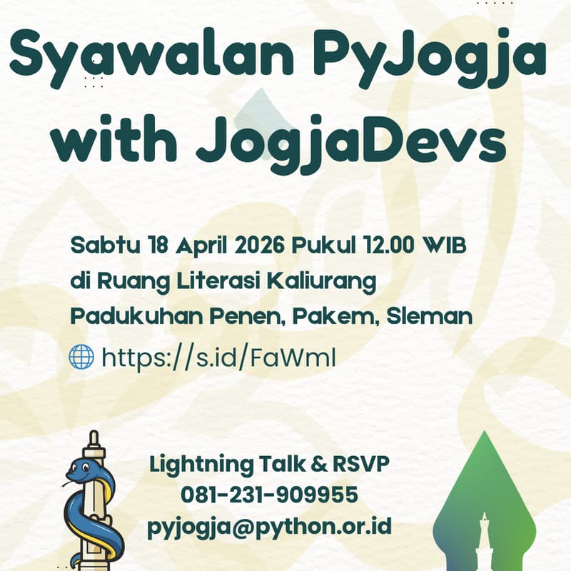 Cover Image for Syawalan PyJogja with JogjaDevs