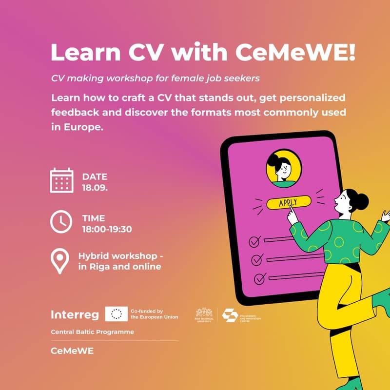Cover Image for CeMeWE CV Workshop