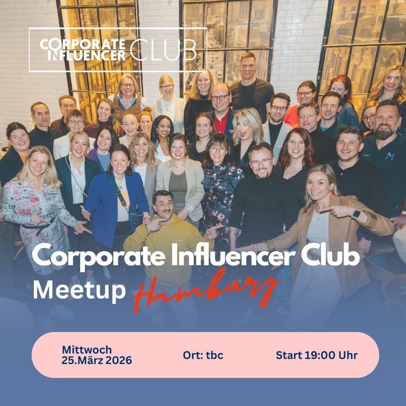 Cover Image for Corporate Influencer Club Meetup - Hamburg