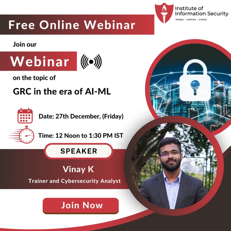 Cover Image for [Webinar] GRC in the era of AI-ML