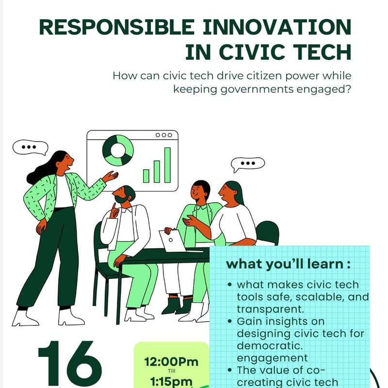 Cover Image for tfn Webinar: Responsible Innovation in Civic Tech (With Transparency International)