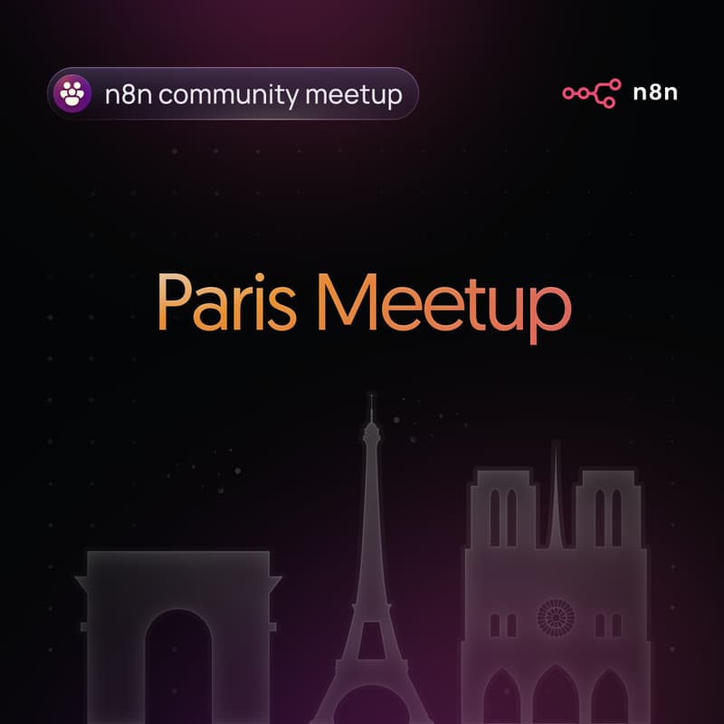 Image de couverture pour n8n Paris Community Meetup