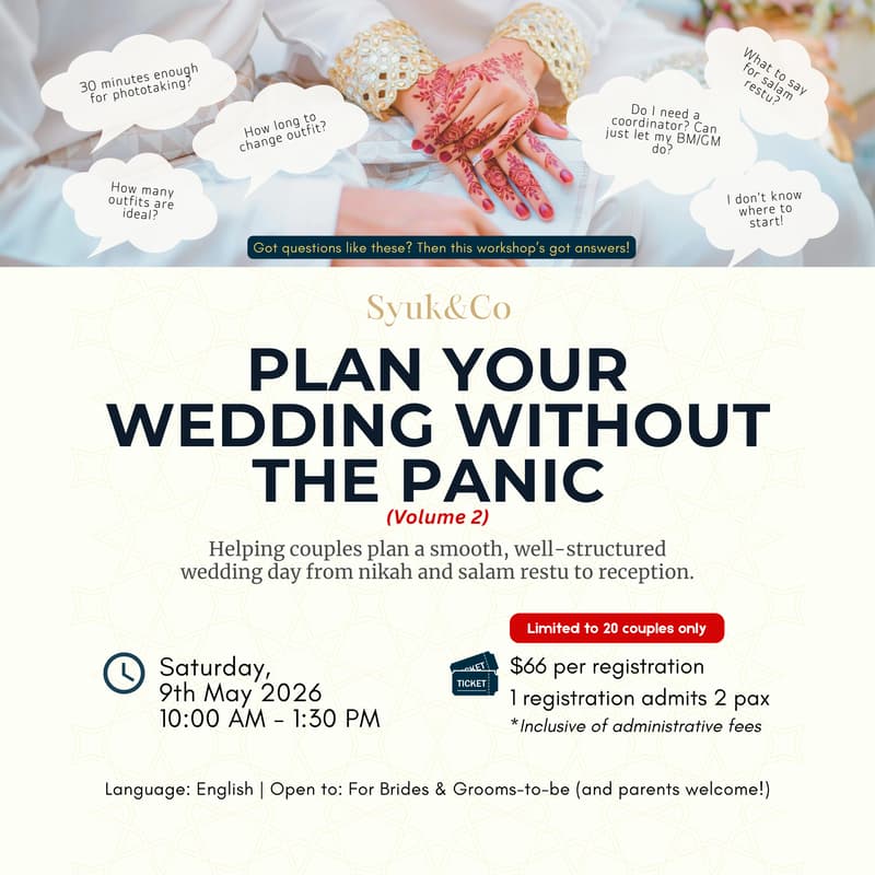 Cover Image for Plan Your Wedding Without the Panic (Singapore)