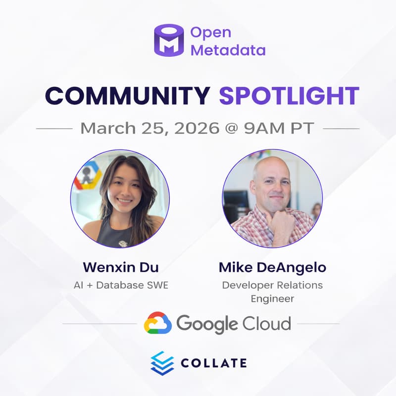 Cover Image for OpenMetadata Monthly Meetup: Knowledge Graphs & Ontologies in OpenMetadata + Google