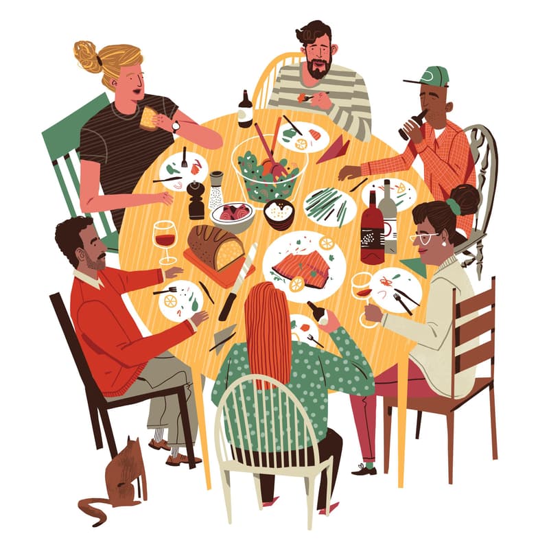 Cover Image for Potluck-Style Family Dinner