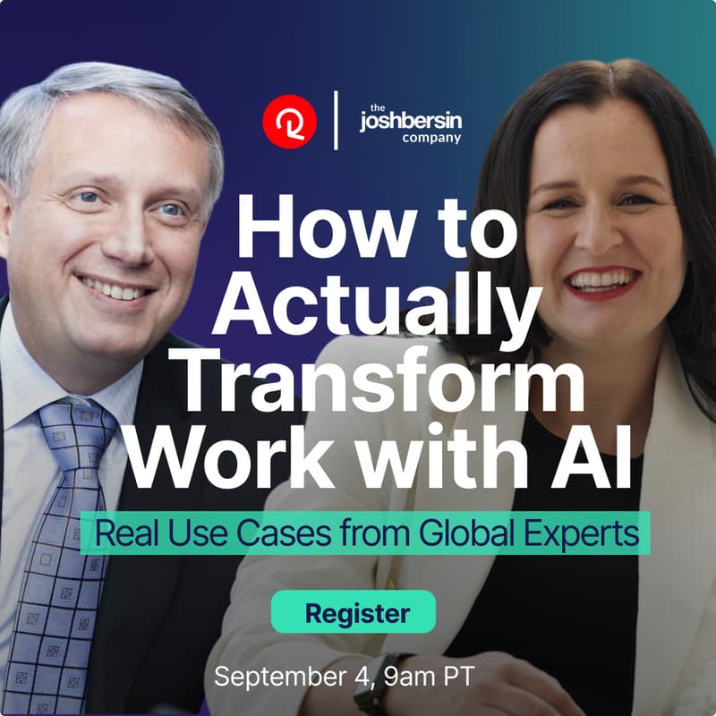 Cover Image for How to Actually Transform Work with AI: Real Use Cases from Global Experts
