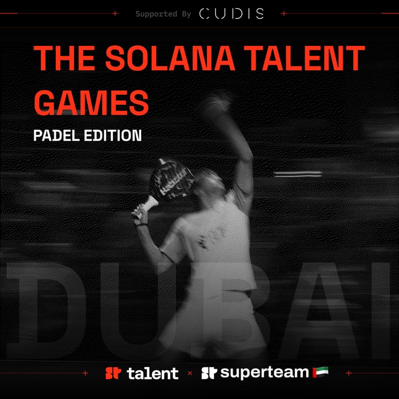 Cover Image for The Solana Talent Games - Dubai (Padel Edition)