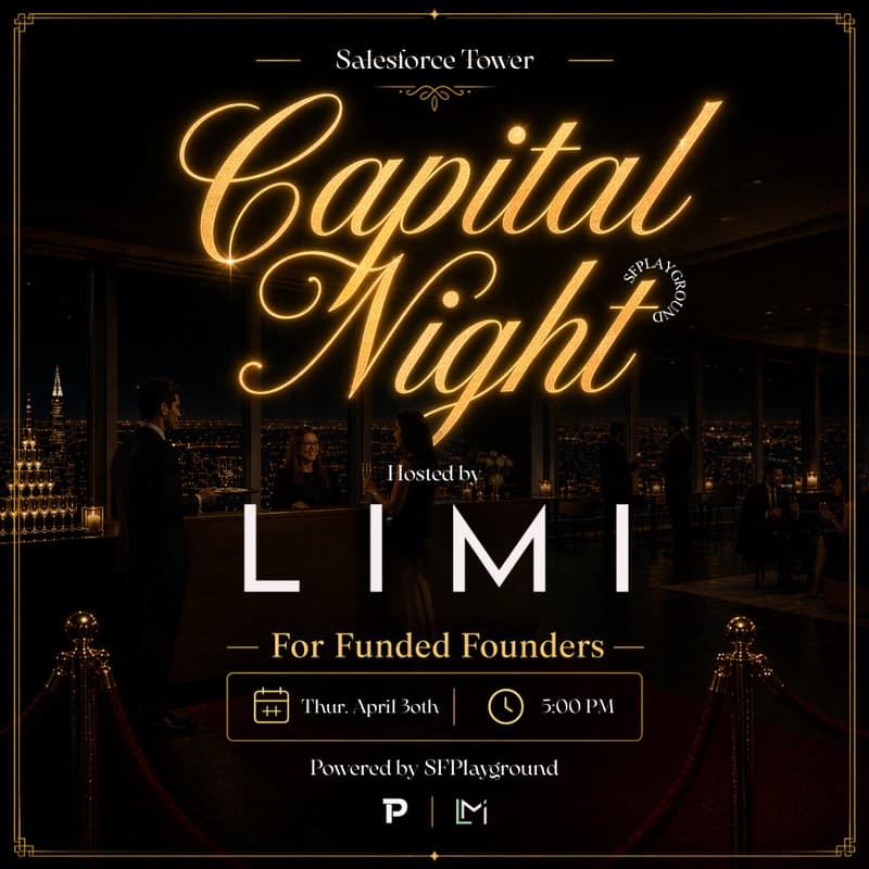 Cover Image for Capital Night for Funded Founders at Salesforce Tower