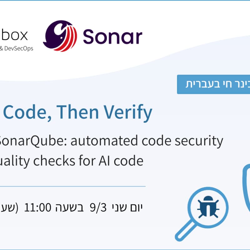 Cover Image for SonarQube Webinar: Vibe Code, Then Verify