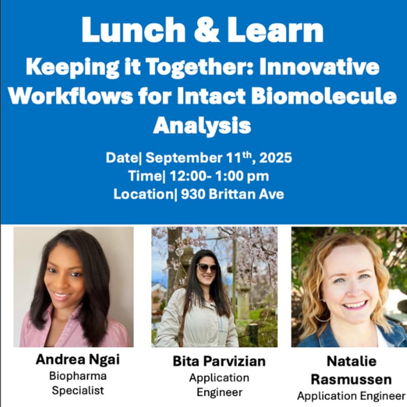 Cover Image for Lunch & Learn with Agilent — Keeping it Together: Innovative Workflows for Intact Biomolecule Analysis