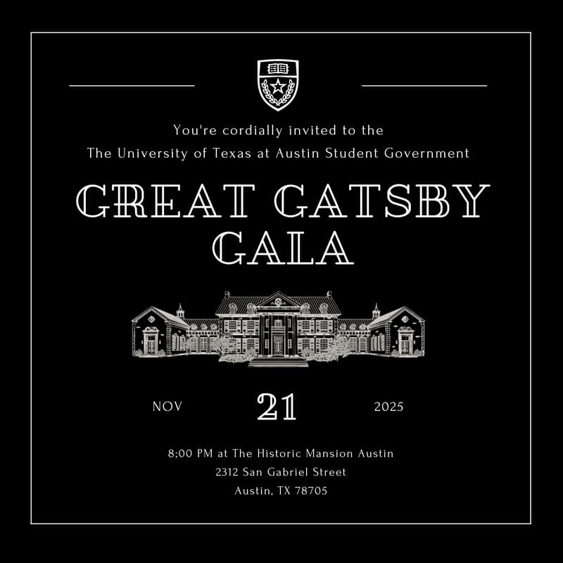 Cover Image for The University of Texas at Austin Student Government: Great Gatsby Ball