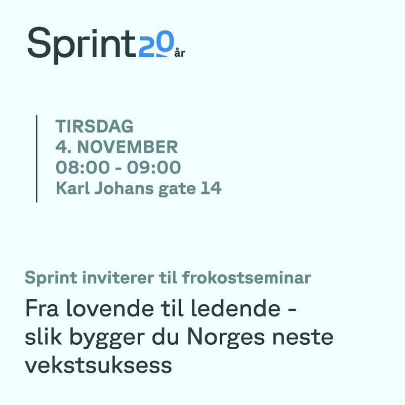 Cover Image for Fra lovende til ledende: slik bygger du Norges neste vekstsuksess