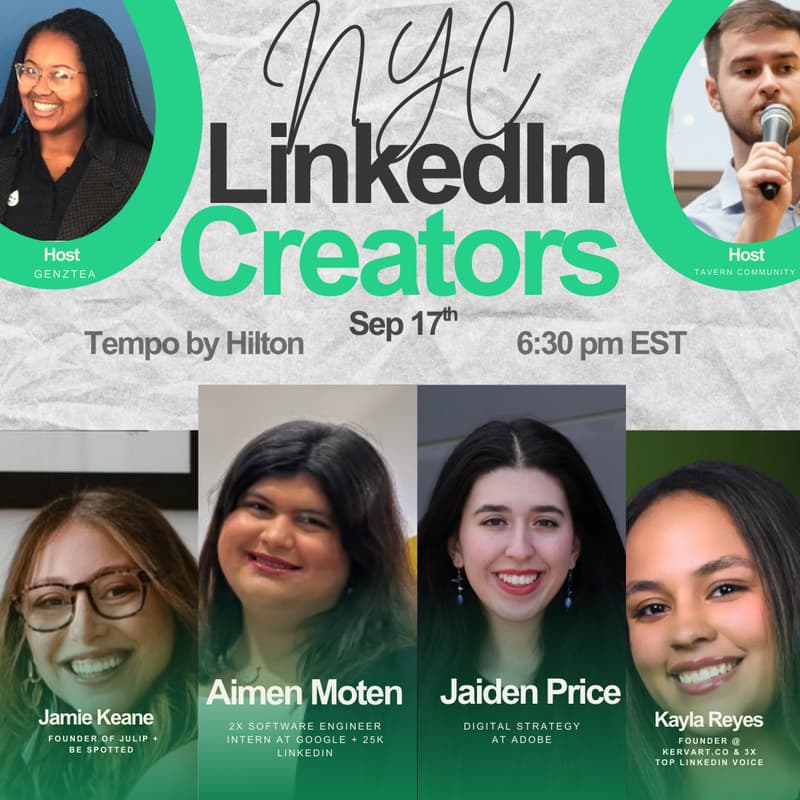 Cover Image for LinkedIn Creator Networking