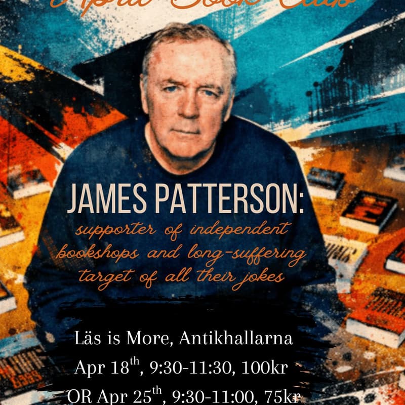 Cover Image for April Book Club: James Patterson (session 2)