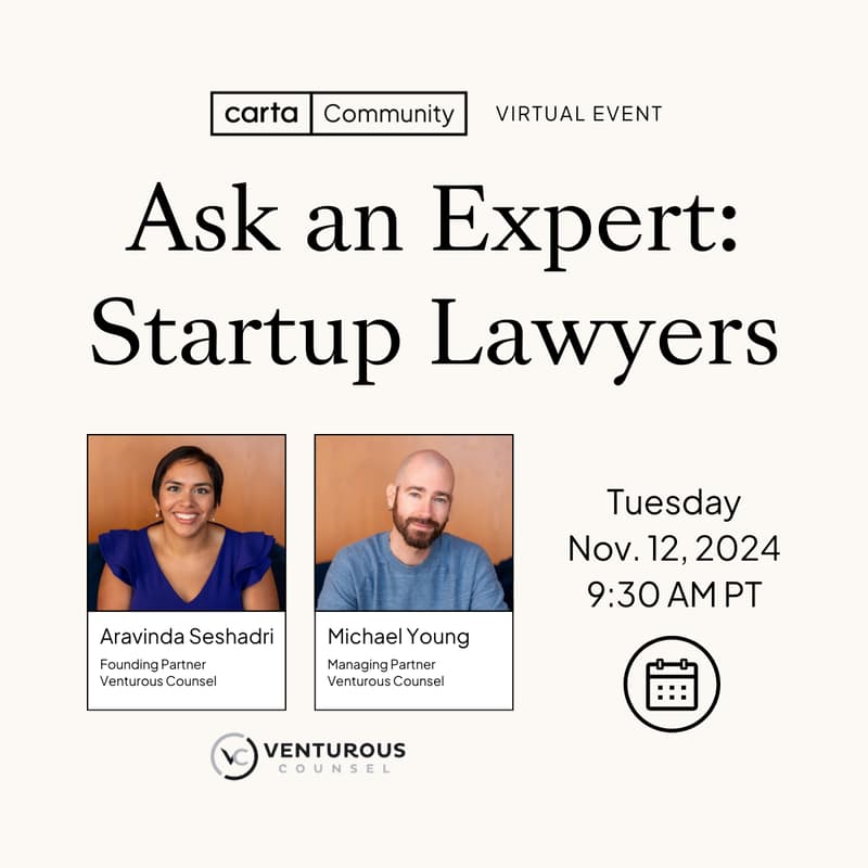 Cover Image for Ask an Expert: Startup Lawyers