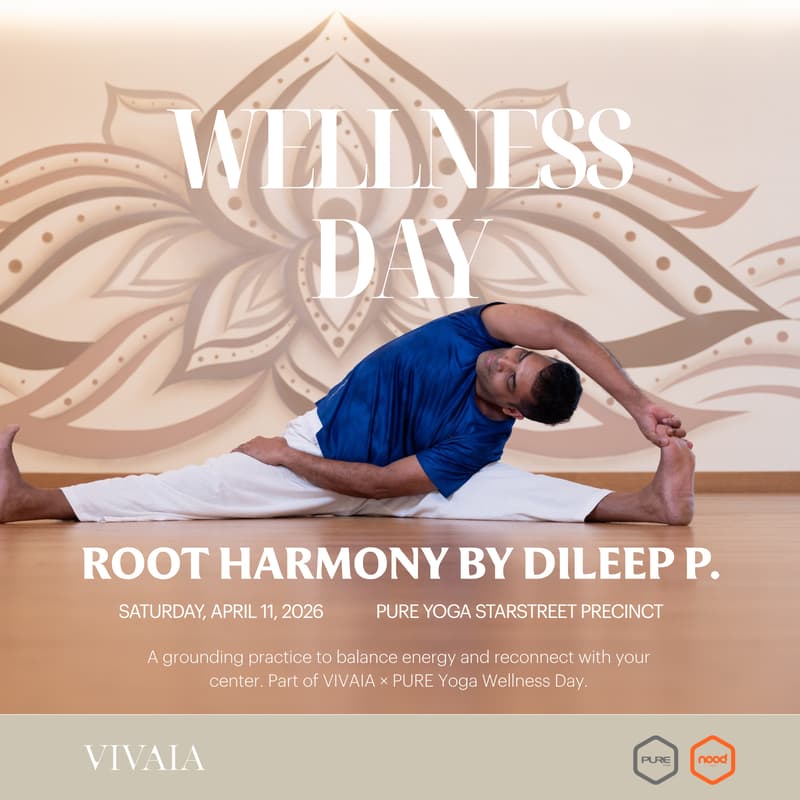 Cover Image for VIVAIA x PURE Yoga Wellness Day - ROOT HARMONY with Dileep P.