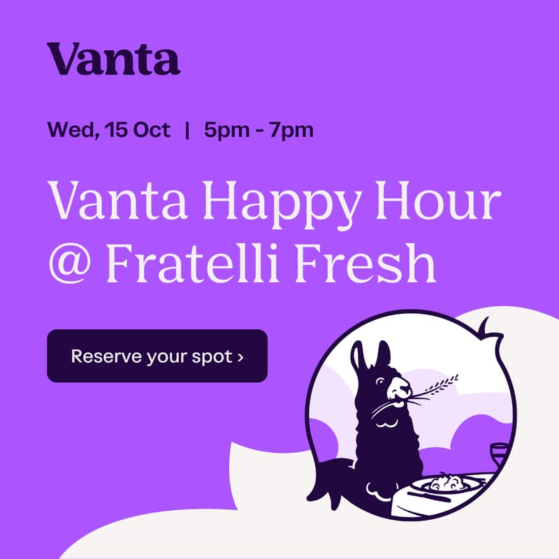 Cover Image for βπΈ Vanta Happy Hour @ Fratelli Fresh