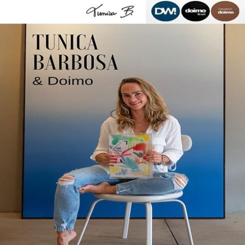 Cover Image for Tunica Barbosa convida você para um momento especial de criação: um dia de pintura e colagem.