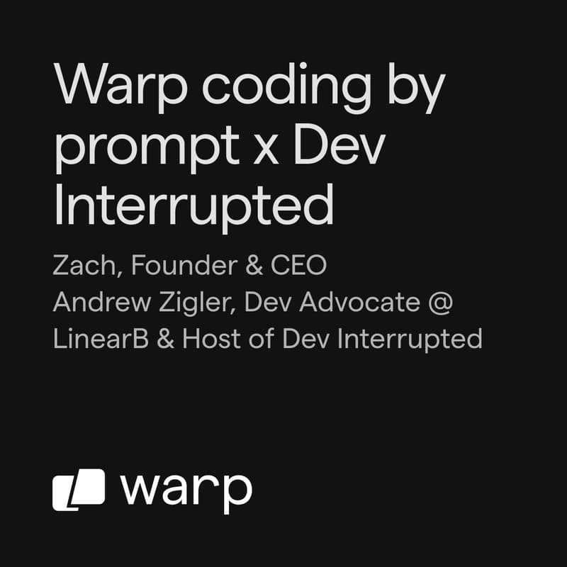 Cover Image for Coding by prompt in Warp