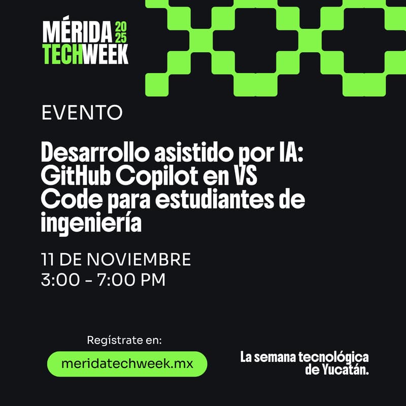 Cover Image for Desarrollo asistido por IA: GitHub Copilot en VS Code para estudiantes de ingeniería