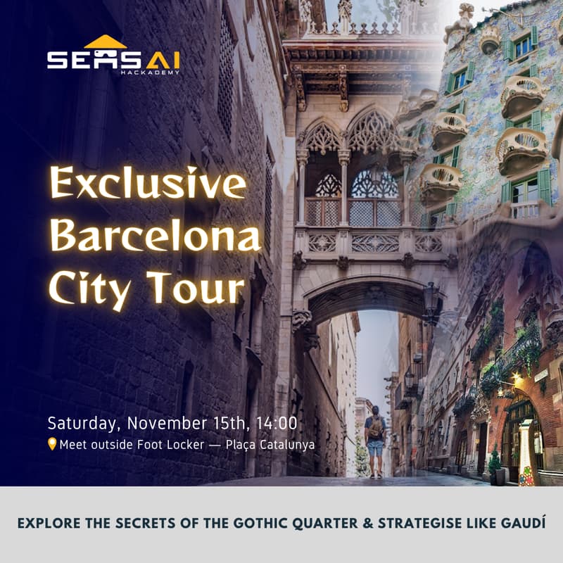 Cover Image for Exclusive Barcelona City Tour, Pre-SensAI Hack Barcelona