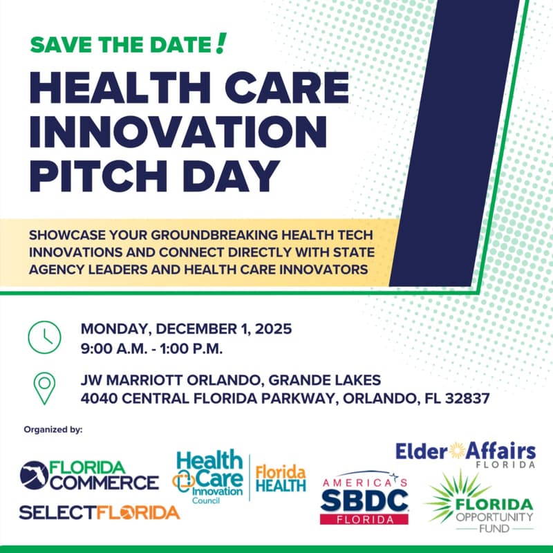 Cover Image for Florida Health Care Innovation Pitch Day
