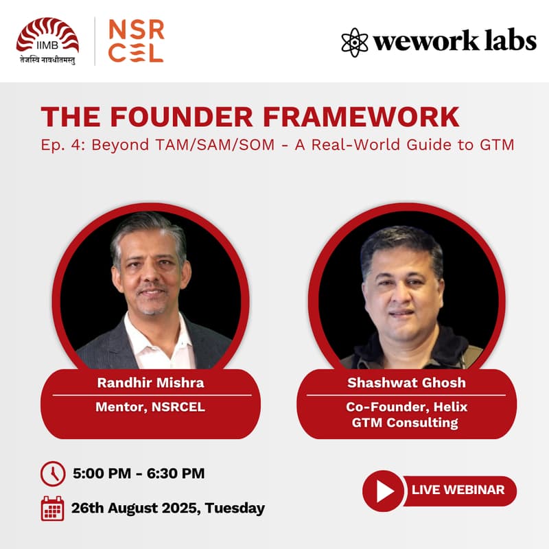 Cover Image for The Founder Framework Masterclass | Episode 4: Beyond TAM/SAM/SOM: A Real-World Guide to GTM