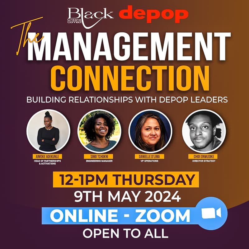 Cover Image for Management Connection with Depop; ONINE EVENT