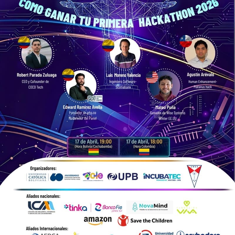 Cover Image for Cómo ganar tu primera Hackathon - Cochatech 2026