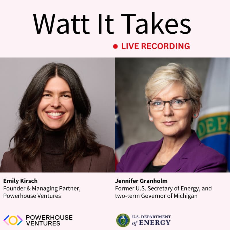 Cover Image for SOLD OUT: Powerhouse Presents: Watt It Takes Live with Secretary Jennifer Granholm