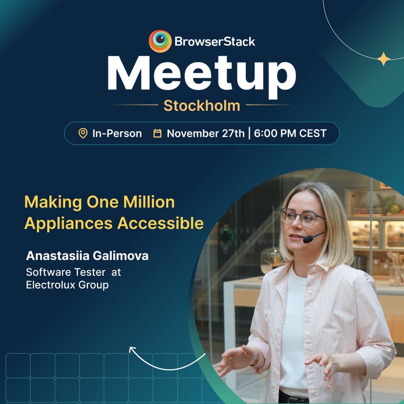 Cover Image for BrowserStack QA Meetup - Stockholm