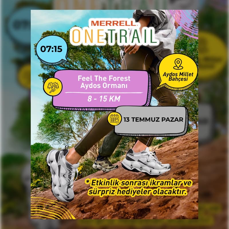 Merrell One Trail 📍AYDOS ORMANI için kapak görseli