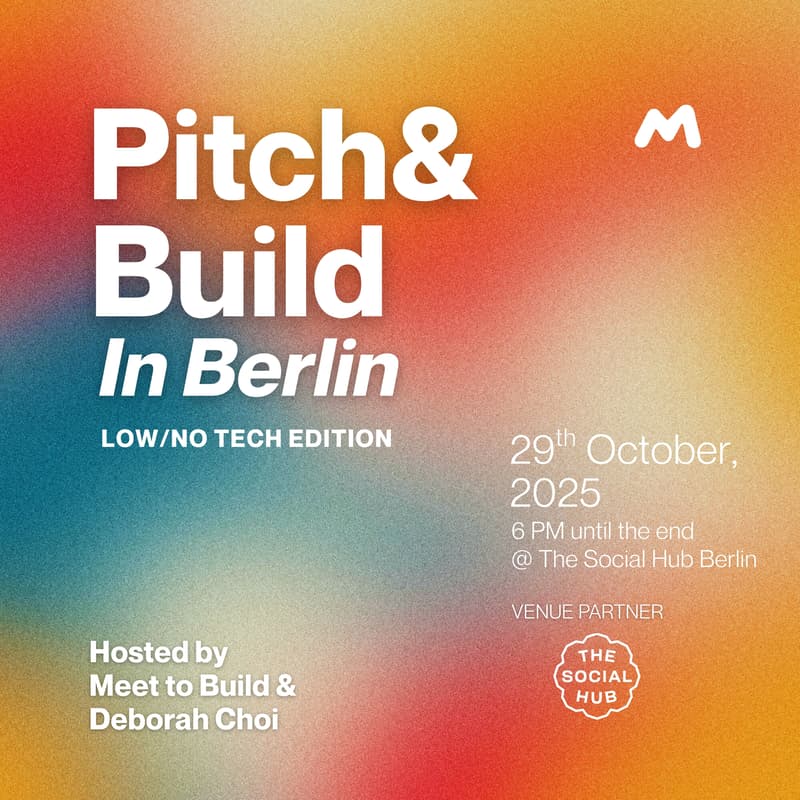 Cover Image for Pitch & Build - low/non tech ventures