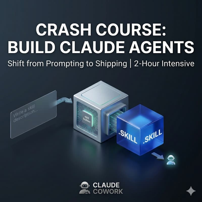 Cover Image for Crash Course: Build Claude AI  Agents to Work for You