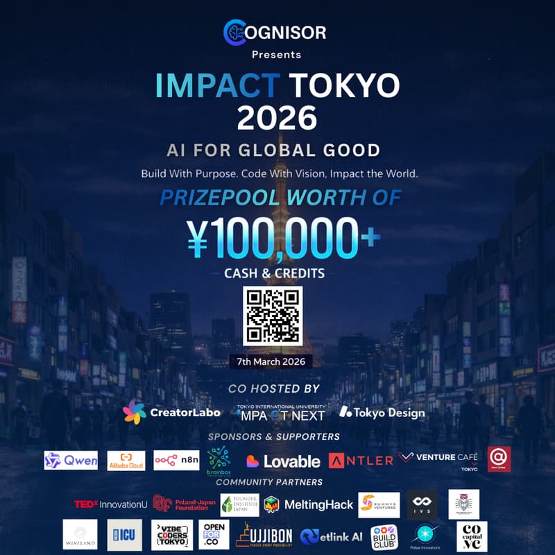 Cover Image for Impact Tokyo Hackathon 2026: AI for Global Good