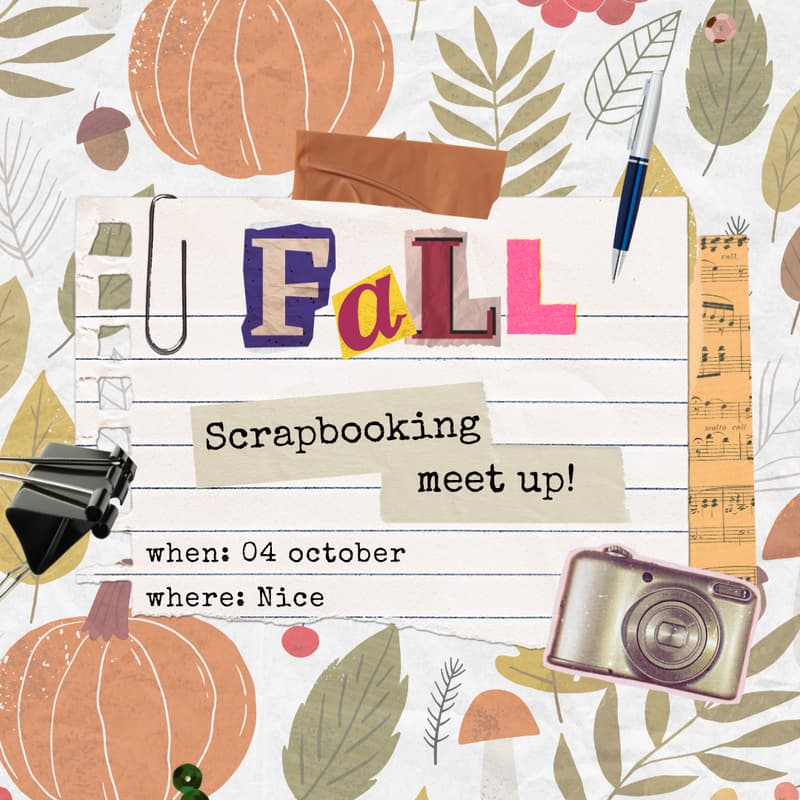 Fall Scrapbook Meetup · Luma