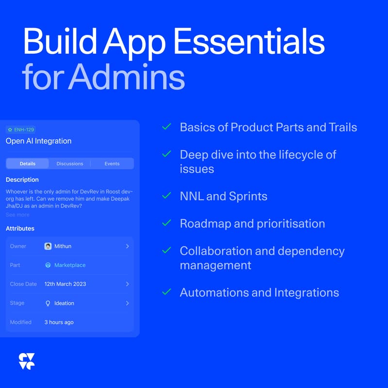 Cover Image for DevRev Build App Essentials for Admins