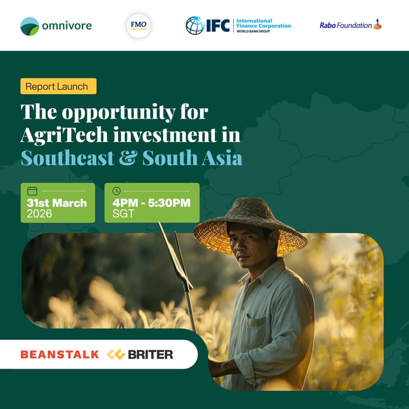 Cover Image for Report launch: The opportunity for AgriTech investment in Southeast and South Asia