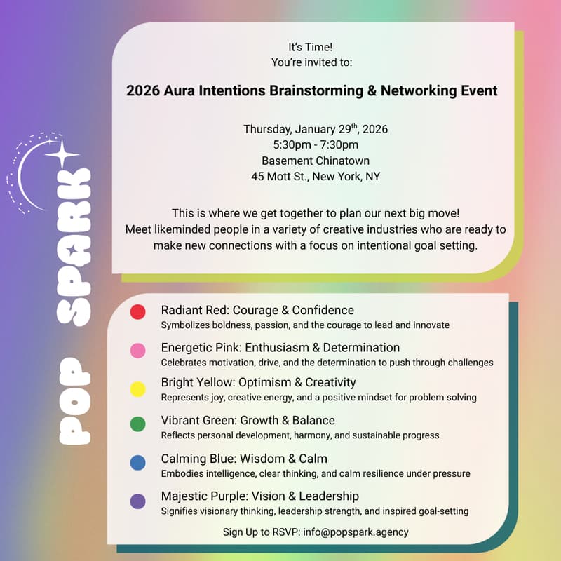 Cover Image for 2026 Aura Intention for the New Year: Brainstorming & Networking