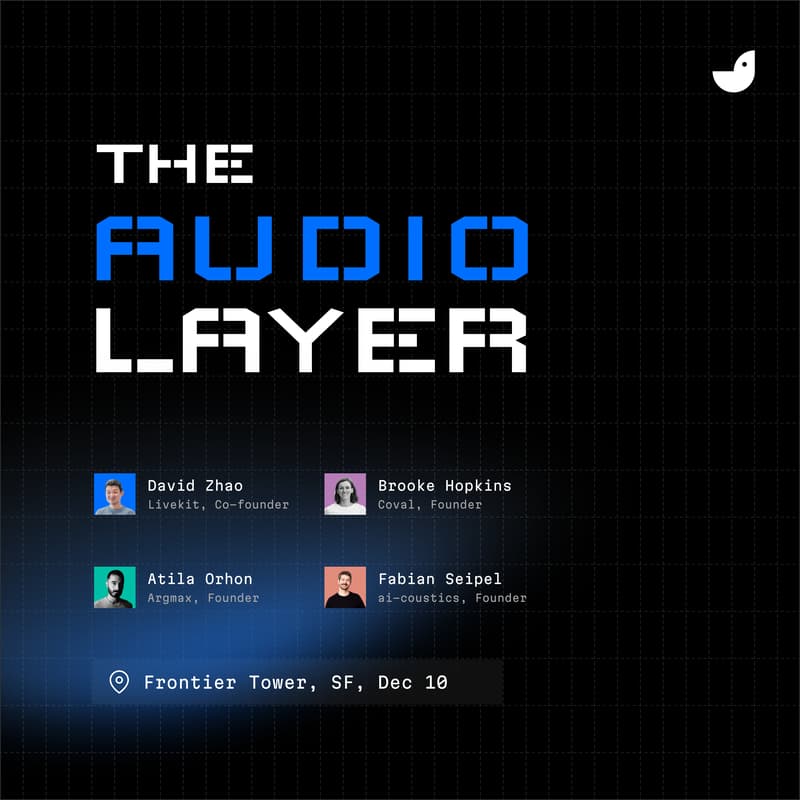 Cover Image for The Audio Layer: Voice agents in the real world (hosted by ai-coustics)