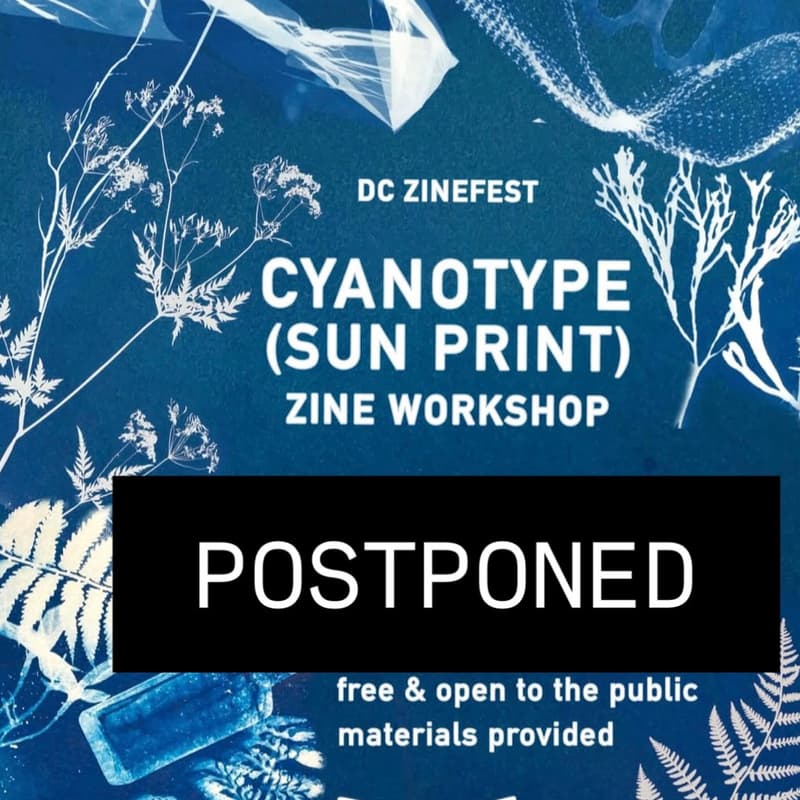 Cover Image for POSTPONED- New Date TBD- DC Zinefest Cyanotype Workshop at Temperance Alley Garden