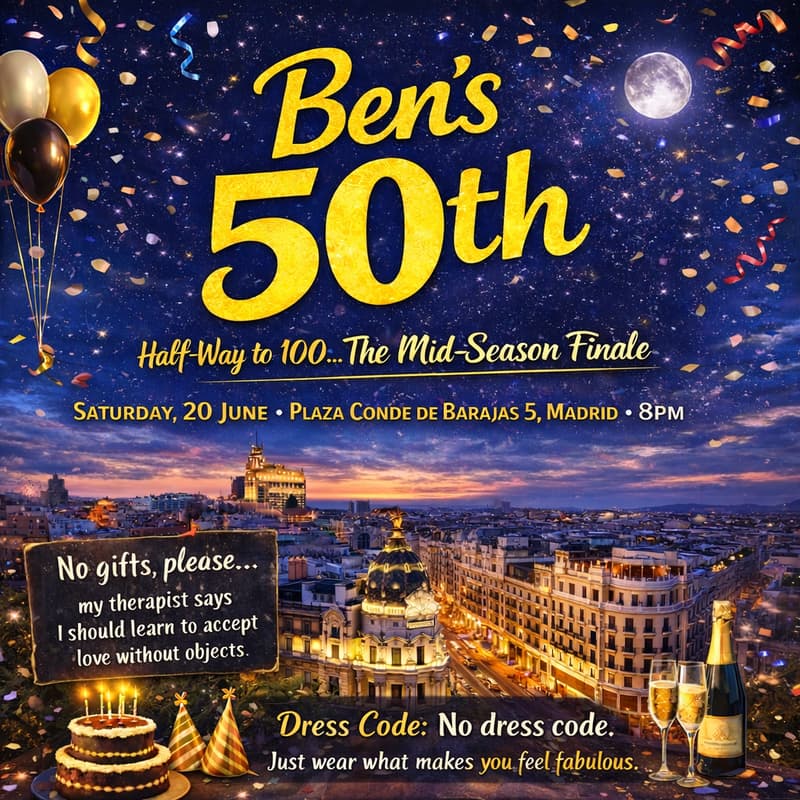 Cover Image for Ben’s 50th