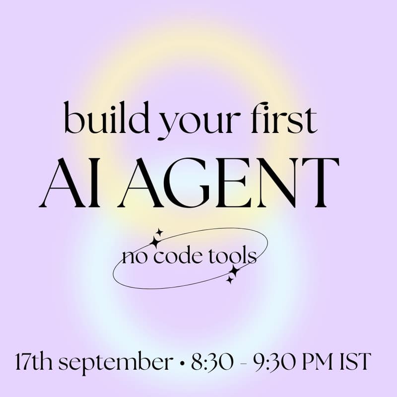 Cover Image for Build Your First AI agent