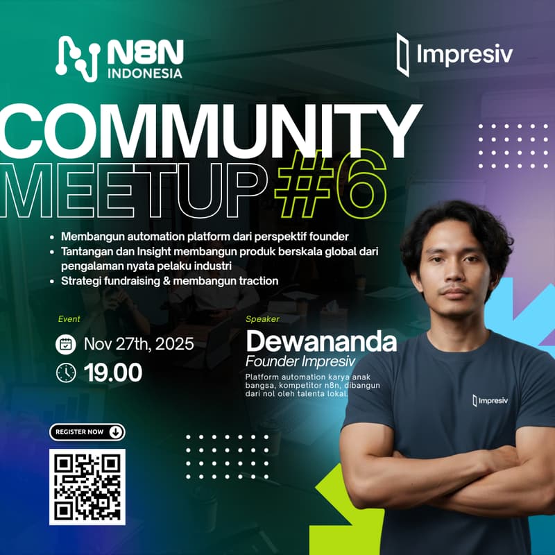 Cover Image for N8N INDONESIA COMMUNITY MEETUP #6