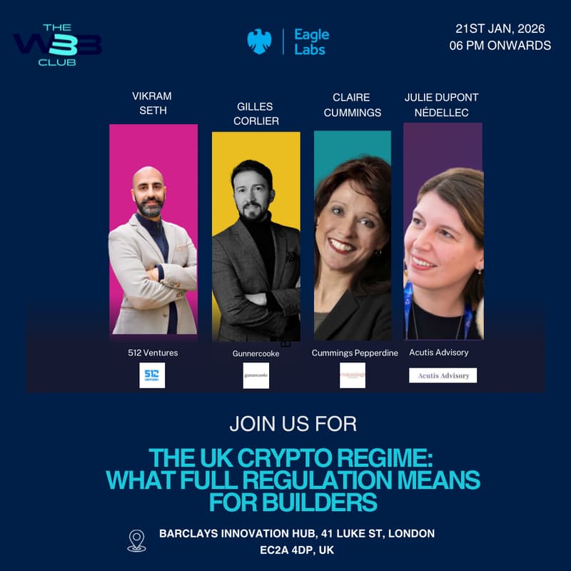 Cover Image for The W3B Club : The UK Crypto Regime: What Full Regulation Means for Builders
