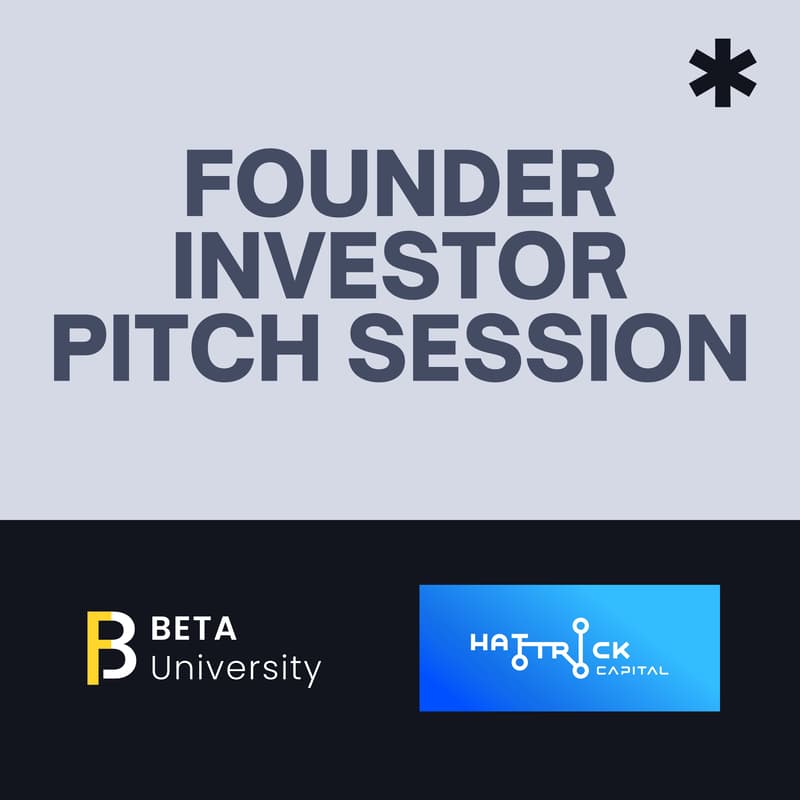 Cover Image for Founder & Investor Pitch Session / Hat-Trick Capital