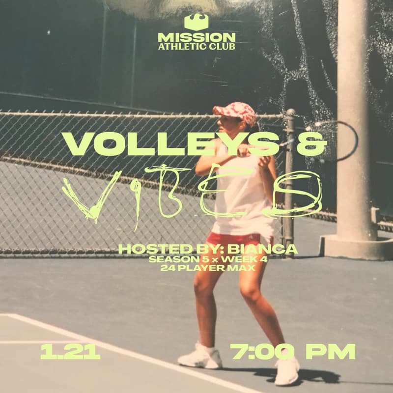 Cover Image for Bianca Hosts Volleys & Vibes V&V: WEEK 4