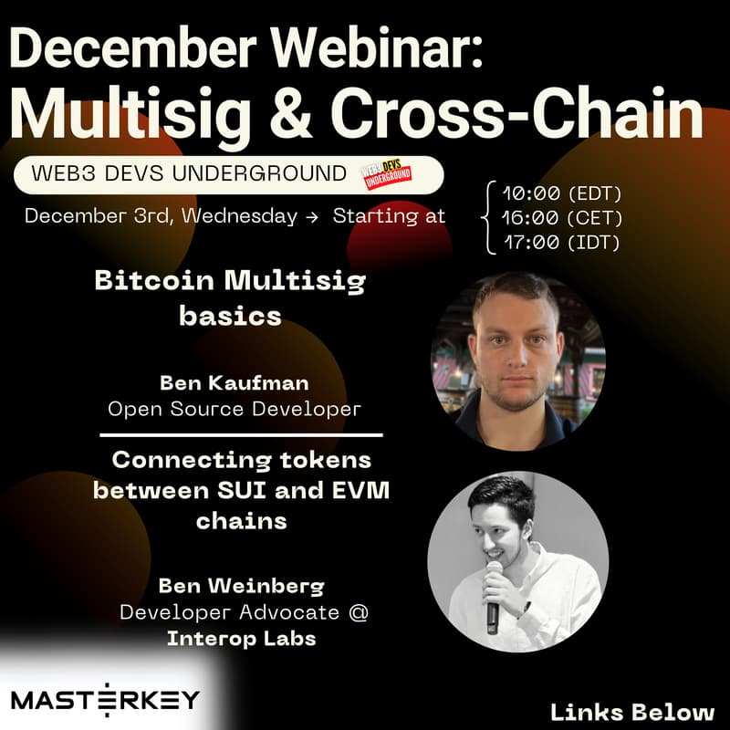 Cover Image for Online Webinar #13: Multisig & Cross-Chain